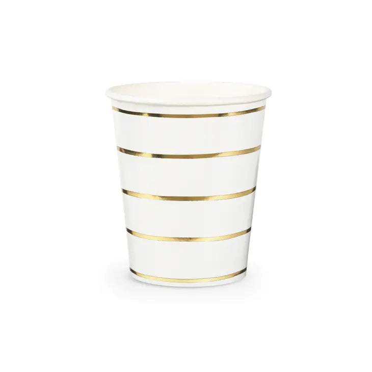 Gold and White Cup, Party Supplies,
