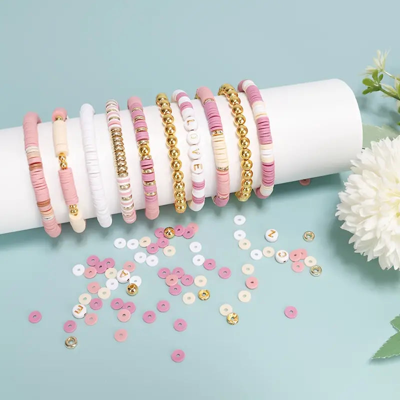 Mauve Boho Friendship Bracelet Kit | Party crafts + Gift Idea