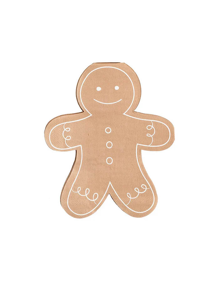 Gingerbread Man Napkin, Holiday Party Supplies, Christmas Party
