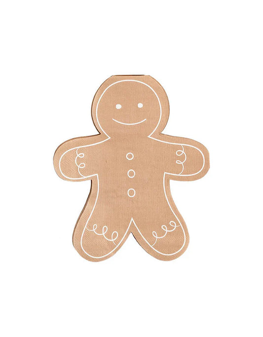 Gingerbread Man Napkin, Holiday Party Supplies, Christmas Party