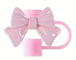 Bow Straw Cover, Coquette Party Supplies, Tumbler Accessories, Bow Tumbler Topper, Straw Decoration