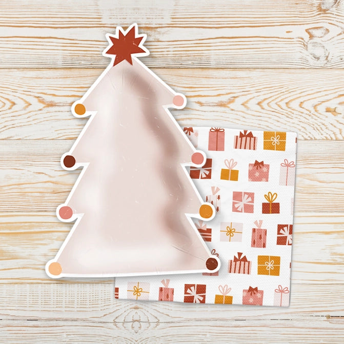 Boho Christmas Napkin, Boho Christmas Decorations, Party Supplies