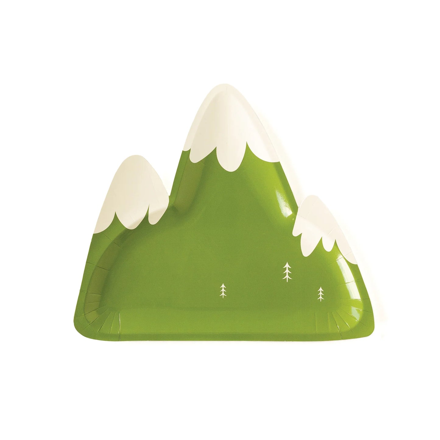 Mountain Camping Paper Plate, Party Decorations, Smile Icon Party Supplies