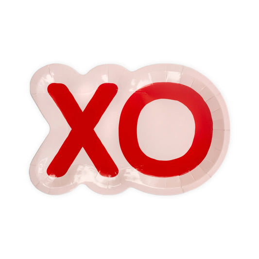 XOXO Paper Plate, Fancy Paper Plate, Valentines Day Party Supplies